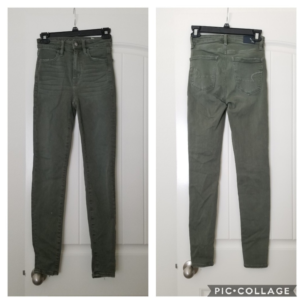 High waisted jegging.